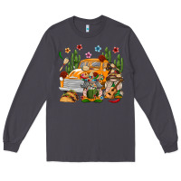 Smoke Mexican Gnome Truck Long Sleeve Tee - texasbilliewilder