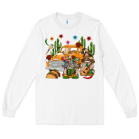 White Mexican Gnome Truck Long Sleeve Tee - texasbilliewilder