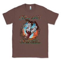 Chestnut Stay Wild Cowgirl Classic Tee - FaDigitalArtStudio