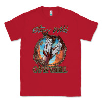 Red Stay Wild Cowgirl Classic Tee - FaDigitalArtStudio