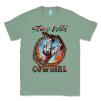 Sage Stay Wild Cowgirl Classic Tee - FaDigitalArtStudio