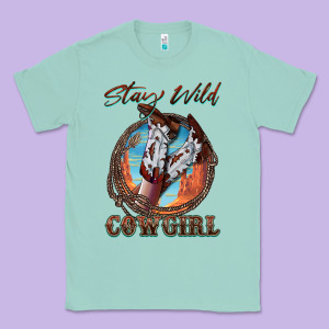 Stay Wild Cowgirl Classic Tee Designed By Fadigitalartstudio