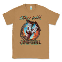 Toasted Coconut Stay Wild Cowgirl Classic Tee - FaDigitalArtStudio