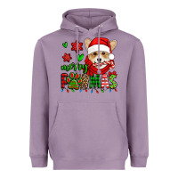 Lavender merry pawmas christmas corgi Heavyweight Hoodie - Jasminsmagicworld
