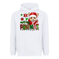 White merry pawmas christmas corgi Heavyweight Hoodie - Jasminsmagicworld