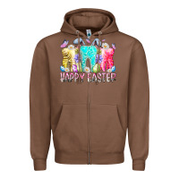 Chestnut happy easter tooth Zipper Hoodie - RacoonDesign