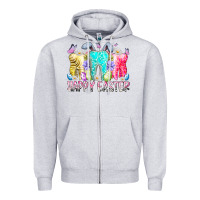 Heather Grey happy easter tooth Zipper Hoodie - RacoonDesign
