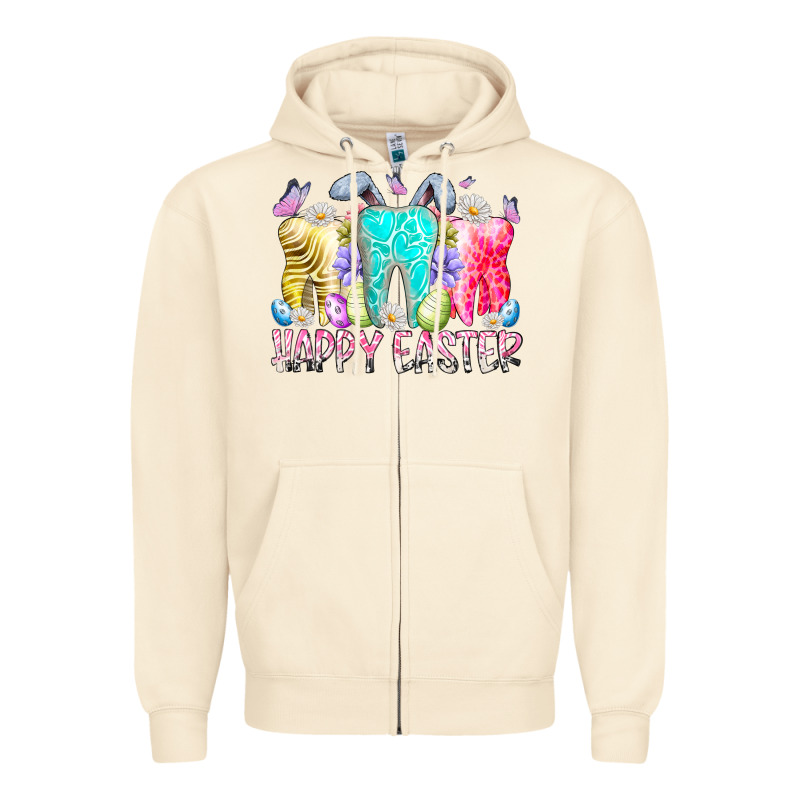 Happy Easter Tooth Zipper Hoodie by RacoonDesign | Teevron