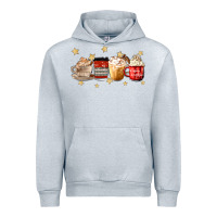 Heather Grey christmas coffee Urban Hoodie - MaliasSmallBusiness