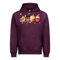 Mauve Wine christmas coffee Urban Hoodie - MaliasSmallBusiness