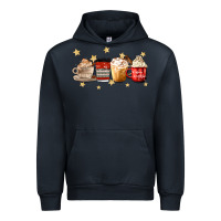 Navy christmas coffee Urban Hoodie - MaliasSmallBusiness