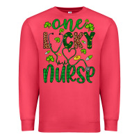 Cardinal Leopard Glitter One Lucky Nurse Premium Sweatshirt - Artiststas