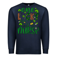 Navy Leopard Glitter One Lucky Nurse Premium Sweatshirt - Artiststas