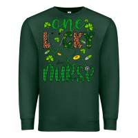 Sports Green Leopard Glitter One Lucky Nurse Premium Sweatshirt - Artiststas