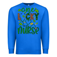 True Royal Leopard Glitter One Lucky Nurse Premium Sweatshirt - Artiststas