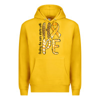 Lemon Finding the cure starts with hope Childhood Cancer Premium Hoodie - NancyCooperArtShop