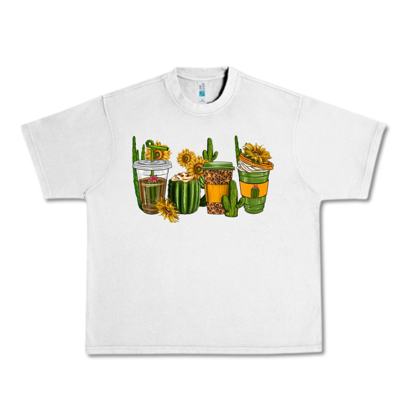 Cactus Coffee Cups Urban Heavy Tee by texasbilliewilder | Teevron