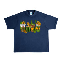 Navy cactus coffee cups Urban Heavy Tee - texasbilliewilder