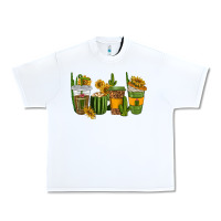 White cactus coffee cups Urban Heavy Tee - texasbilliewilder