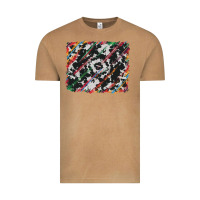 Vintage Camel cowhide and serape background Vintage Tee - RanaPortraitStore
