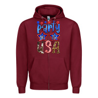 Burgundy part in the usa Zipper Hoodie - HRA Design Shop