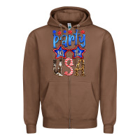 Chestnut part in the usa Zipper Hoodie - HRA Design Shop