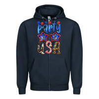 Navy part in the usa Zipper Hoodie - HRA Design Shop