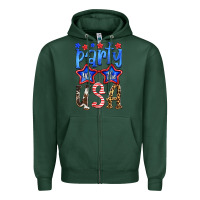 Sports Green part in the usa Zipper Hoodie - HRA Design Shop