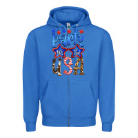 True Royal part in the usa Zipper Hoodie - HRA Design Shop