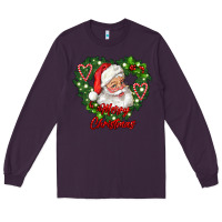 Plum merry christmas santa Long Sleeve Tee - RanaPortraitStore