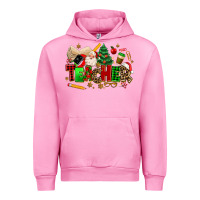 Fuchsia Pink christmas  teacher Urban Hoodie - MaliasSmallBusiness