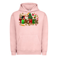 Pigment Salmon christmas  teacher Urban Hoodie - MaliasSmallBusiness