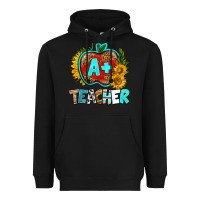 Black a+ teacher apple Heavyweight Hoodie - BundleAndBundleShop