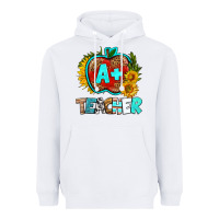 White a+ teacher apple Heavyweight Hoodie - BundleAndBundleShop