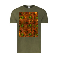 Vintage Olive cactus background Vintage Tee - RanaPortraitStore