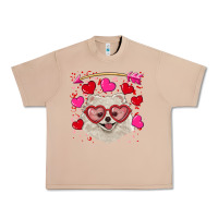 Burro Valentine's day white pomeranian Urban Heavy Tee - RanaPortraitStore