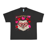 Pigment Black Valentine's day white pomeranian Urban Heavy Tee - RanaPortraitStore