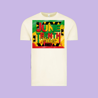 Juneteenth Vibes Only Tumbler Vintage Tee Designed By Barkaloodesign