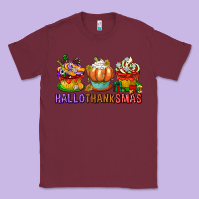 Hallothanksmas Cupcakes Classic Tee Designed By Texasbilliewilder