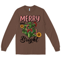Chestnut merry and bright with cactus Long Sleeve Tee - RanaPortraitStore