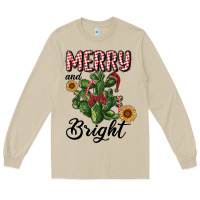 Mushroom merry and bright with cactus Long Sleeve Tee - RanaPortraitStore