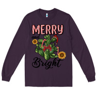 Plum merry and bright with cactus Long Sleeve Tee - RanaPortraitStore