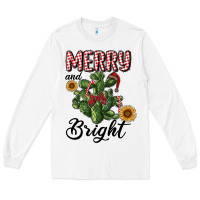 White merry and bright with cactus Long Sleeve Tee - RanaPortraitStore