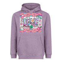 Lavender watercolor love nurse tumbler Heavyweight Hoodie - BundleAndBundleShop