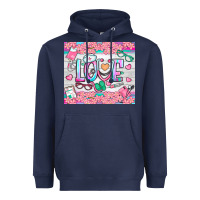 Navy watercolor love nurse tumbler Heavyweight Hoodie - BundleAndBundleShop