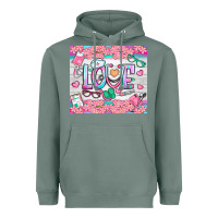 Sage watercolor love nurse tumbler Heavyweight Hoodie - BundleAndBundleShop