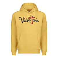 Antique Gold valentine cross glitter Premium Hoodie - MaliasSmallBusiness