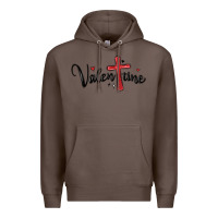 Coffee valentine cross glitter Premium Hoodie - MaliasSmallBusiness