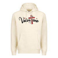 Tofu valentine cross glitter Premium Hoodie - MaliasSmallBusiness