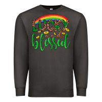 Smoke Western St. Patrick's Rainbow Lucky And Blessed Premium Sweatshirt - Artiststas